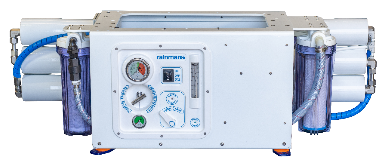 Rainman Watermaker - 'TORRENT'- Permanent Install 'Framed' - AC 230V 50HZ or 110V 60HZ- Highest Output (up to 240lph) ex GST
